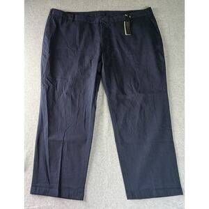$178 NWT J.HILBURN Pants Size 50 x 29 Dressy Straight Relax Flat Front‎ Navy